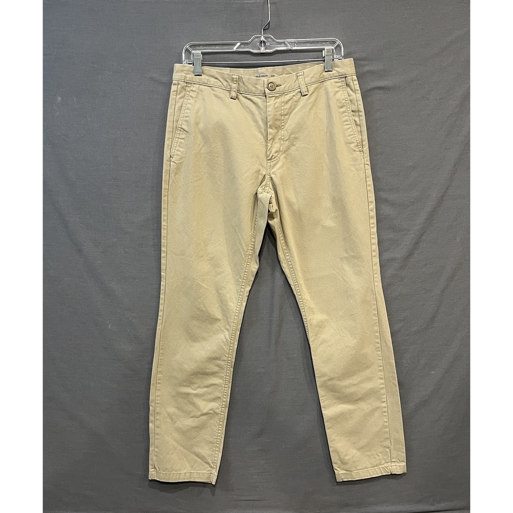 Old Navy Slim Fit Pants Men's *31 x 30 Beige Chino Khakis 100% Cotton